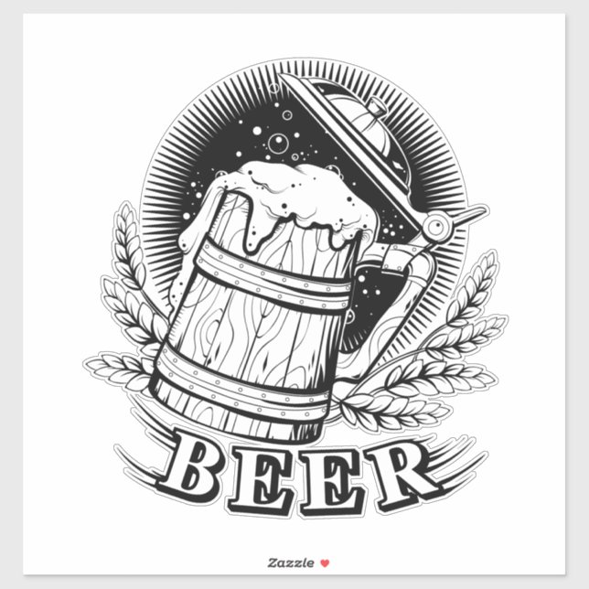 Bieraufkleber Aufkleber (Blatt)
