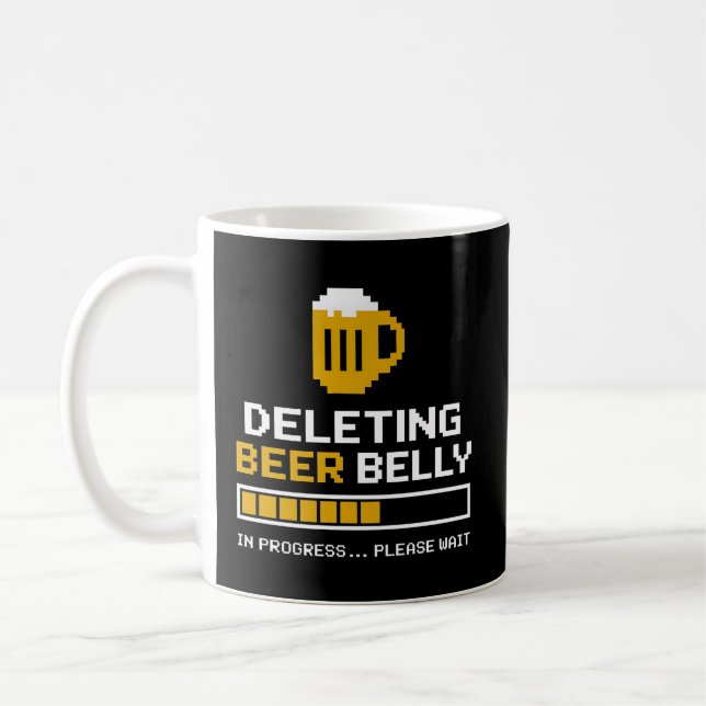 Bierbauch löschen Bitte Bar laden Kaffeetasse (Links)