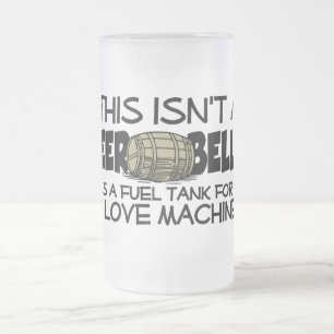 Bierbauch-Tasse - wählen Sie Stil & Farbe Mattglas Bierglas