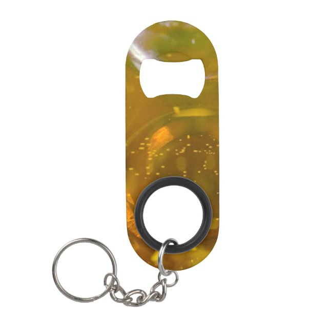 Bierbläschen Flaschenöffner Schlüsselkette (Vorderseite)