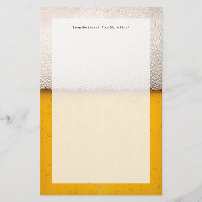 Bierblasen Nah aufwärts Briefpapier (Vorderseite)