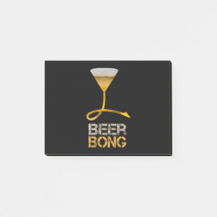 Bierbong für Frühlingspause und Junggeselinnen-Abs Post-it Klebezettel