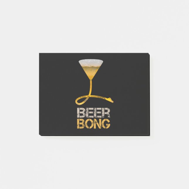 Bierbong für Frühlingspause und Junggeselinnen-Abs Post-it Klebezettel (Vorderseite)