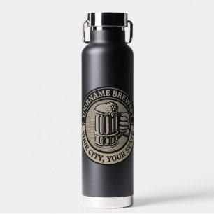 Bierbrauen personalisierte NAME Brauerei großer Be Trinkflasche