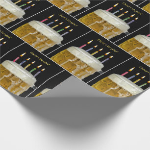 Bierbrauer-Tasse mit Kerzen Geschenkpapier