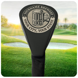 Bierbrauerei Personalisiert NAME Brauerei Big Tass Golf Headcover