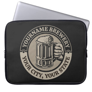 Bierbrauerei Personalisiert NAME Brauerei Big Tass Laptopschutzhülle