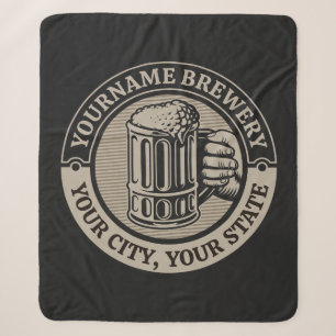 Bierbrauerei Personalisiert NAME Brauerei Big Tass Sherpadecke