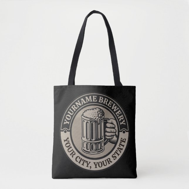 Bierbrauerei Personalisiert NAME Brauerei Big Tass Tasche (Vorderseite)