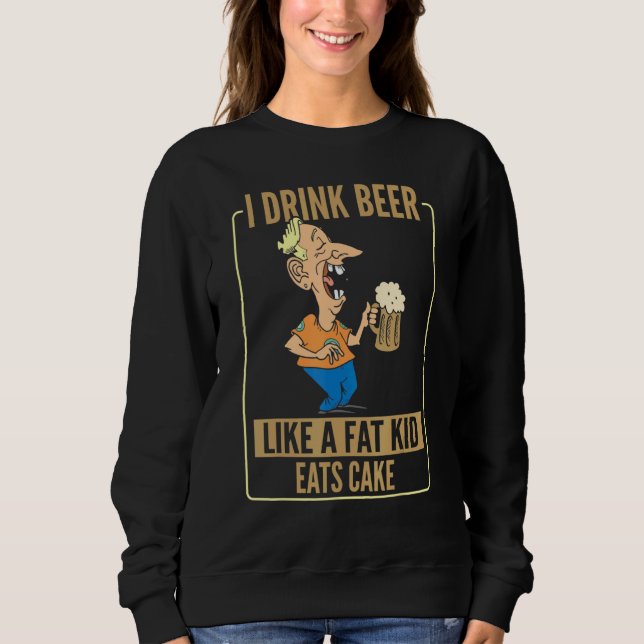 Bierbrauereien mit instabeer Drinks Sweatshirt (Vorderseite)