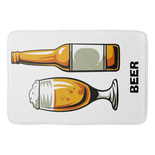 Bierdesignmatte Badematte (Vorderseite)