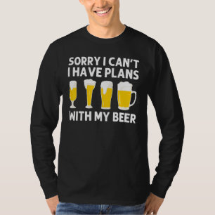 Bierdesigns für Männer Frauen Cerveza Trinker Alko T-Shirt