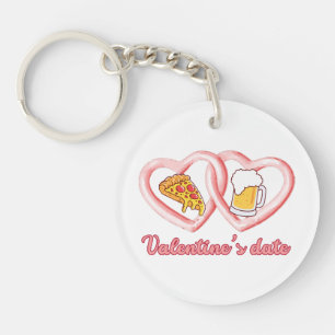 Bière à la pizza de Saint-Valentin