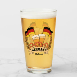 Bière allemande - nom personnalisé verre à pinte