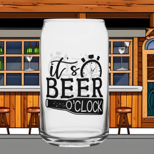 Bière amusante art du mot à l'heure
