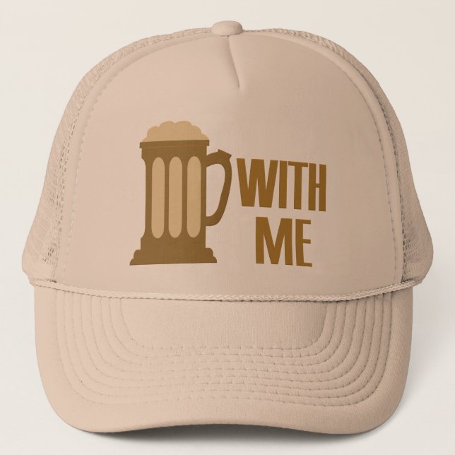 Bière avec moi casquette - choisir la couleur (Devant)