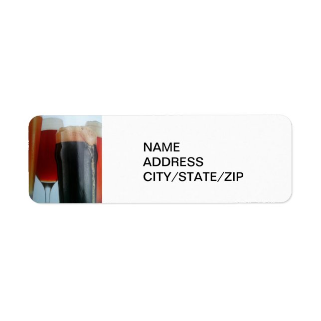 BIÈRE BIÈRE ÉTIQUETTE DE ADRESSE (Devant)
