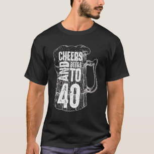 Biere bis 40 Jahre 40. Geburtstag T-Shirt