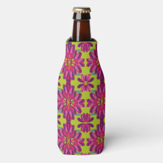 Bière bouteille Glacière Fleurs motif art