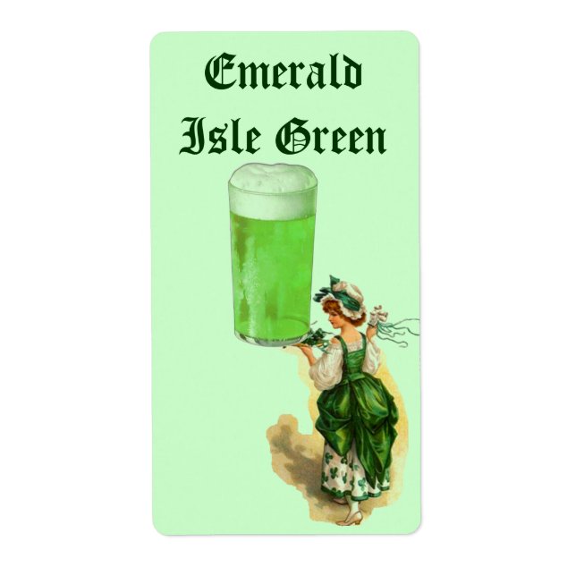Bière brasseuse Étiquette irlandais Jour de la Sai (Devant)
