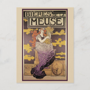 Biere de la Meuse von Marc Auguste Bastard Postkarte