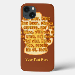 BIÈRE en langues coque ipad personnalisé