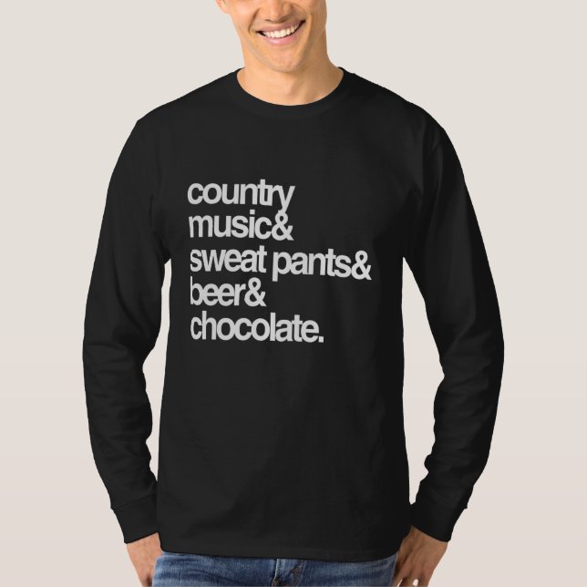 Bière Et Chocolat De Pantalon De Sweat De Musique  (Devant)