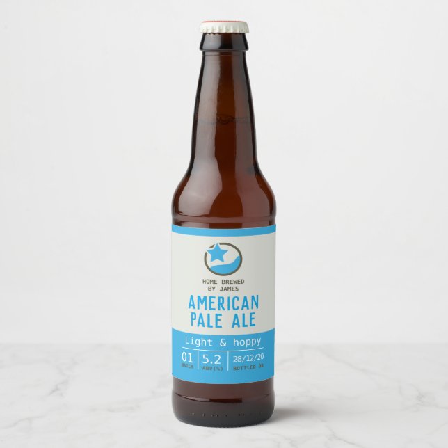 Bière étiquette pour la vente artisanale APA ou bo (Devant)