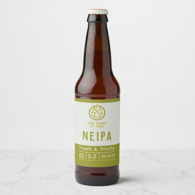 Bière étiquette pour la vente d'embarcation NEIPA  (Devant)