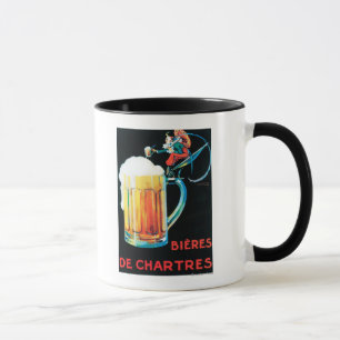 Biere fördernden Plakats Chartres Tasse