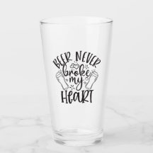 Bière jamais brisé Mon Coeur verre