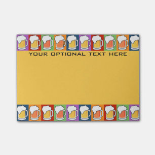 BIÈRE Pop Art personnalisé Post-It notes