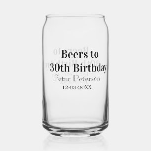 Bière pour 30e anniversaire nom date homme styléSi