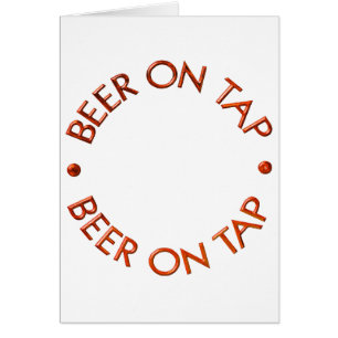 Bière sur le logo de robinet