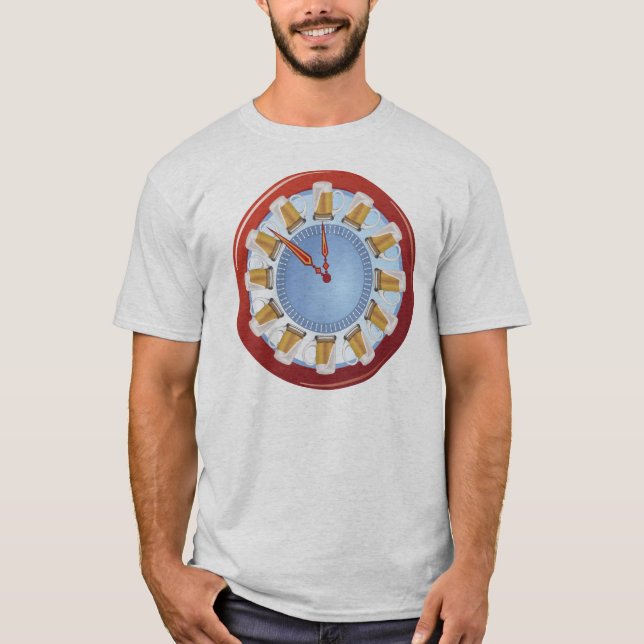 BIERE Uhr T-Shirt (Vorderseite)