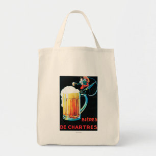 Biere von Chartres Werbeplakat Tragetasche