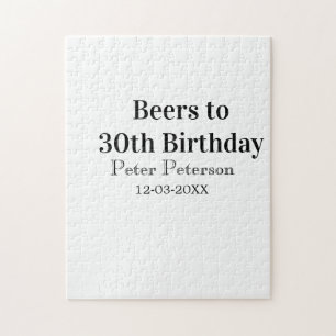 Biere zum 30. Geburtstag Name Datum Mann stilvollE