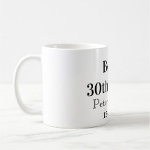 Biere zum 30. Geburtstag Name Datum Mann stilvollE