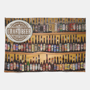 bières artisanales serviette de cuisine
