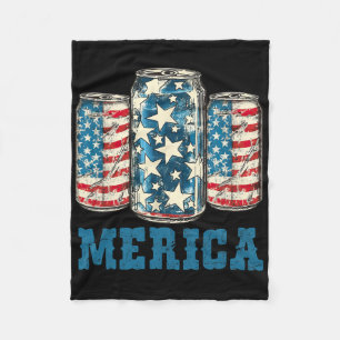 Bierfahne Funny 4. Juli Merica Usa Dr. Fleecedecke