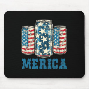 Bierfahne Funny 4. Juli Merica Usa Dr. Mousepad
