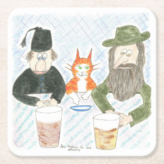 Bierfestival Folk, Katzen inklusive Rechteckiger Pappuntersetzer