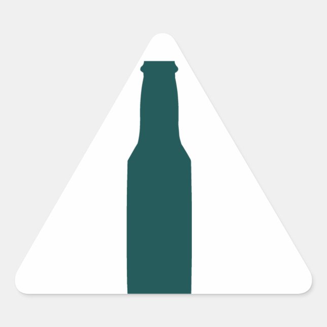 Bierflasche Dreieckiger Aufkleber (Vorderseite)