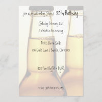 Bierflasche-Geburtstags-Party Einladungen