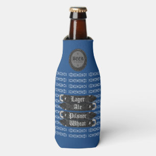 Bierflasche-Kappe/Flaschen-Öffner blau/Grau/Weiß Flaschenkühler