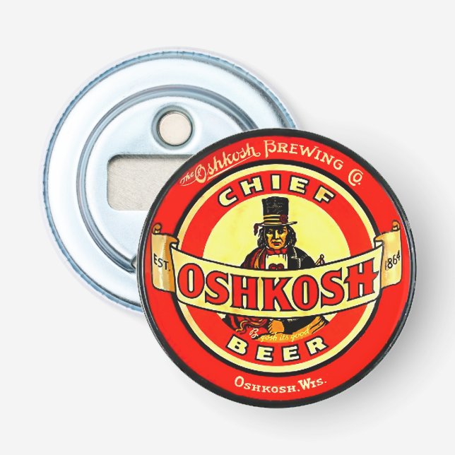 Bierflasche-Öffner Oshkoshs Wisconsin Flaschenöffner (Vorderseite)