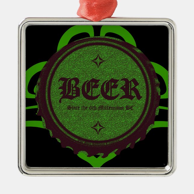 Bierflasche Ornament Aus Metall (Vorne)