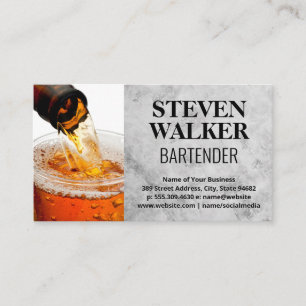 Bierflasche Pour Terminkarte