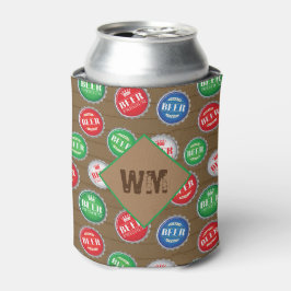 Bierflaschen Biertrinker Mit Monogramm Dosenkühler
