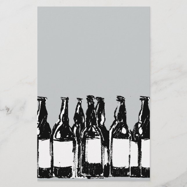Bierflaschen Briefpapier (Vorderseite)